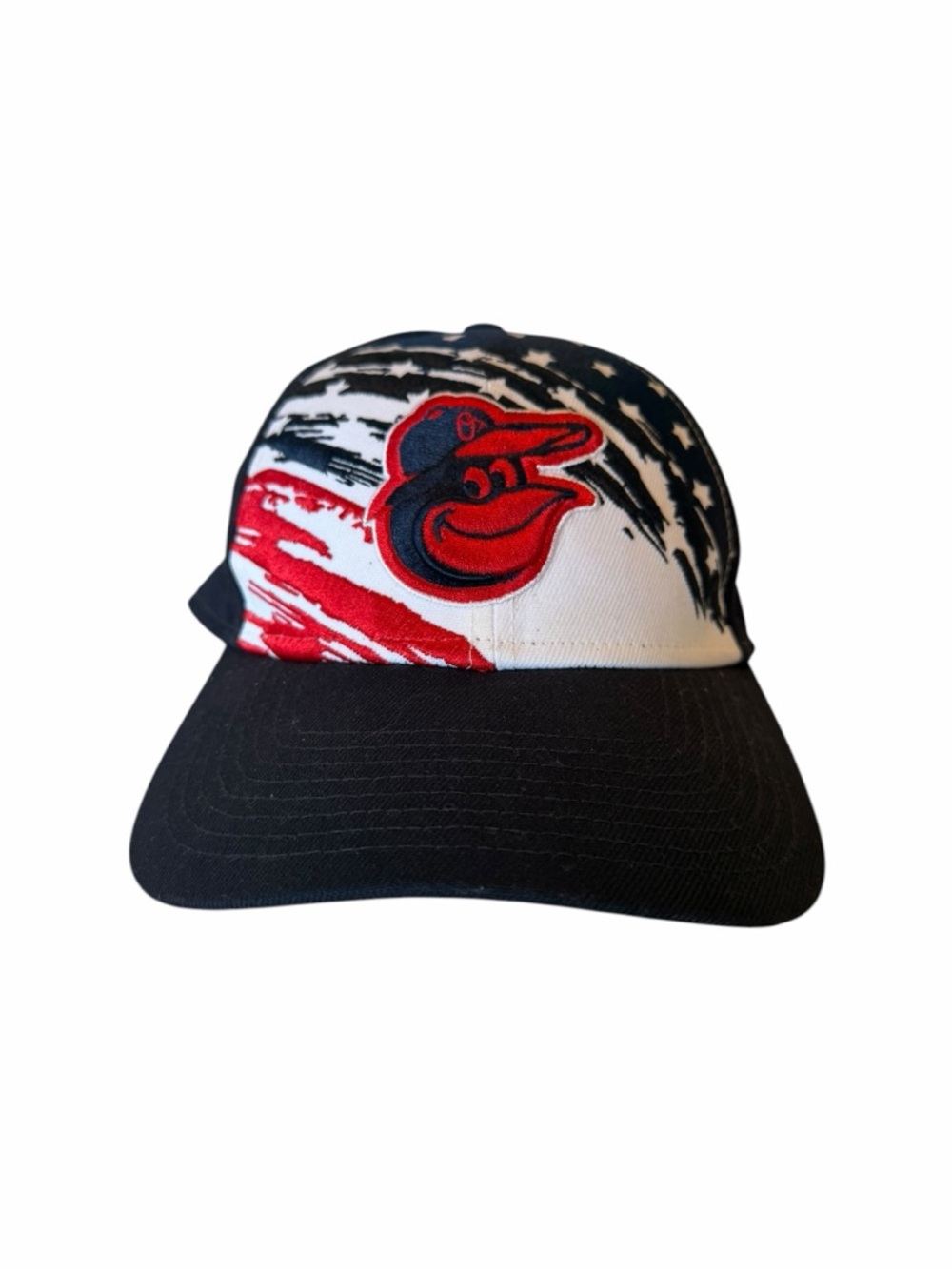 New Era Baltimore Orioles Patriotic USA Flag Snapback Hat MLB